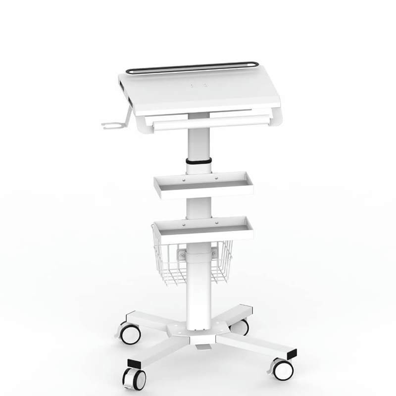 Giỏ máy tính xách tay y tế chống trộm với người giữ máy quét máy trạm di động-mcs-05 6