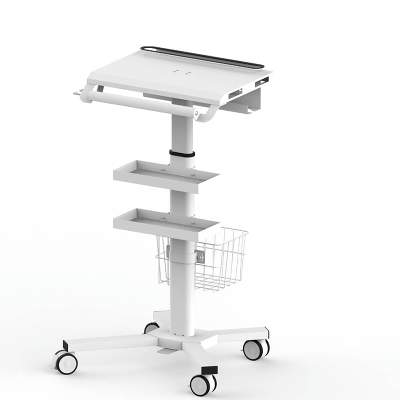 Giỏ máy tính xách tay y tế chống trộm với người giữ máy quét máy trạm di động-mcs-05 7