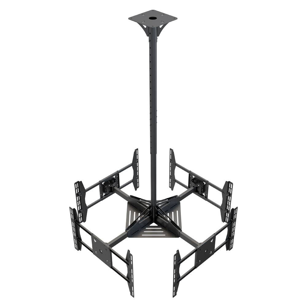 Flip Down Tilt Ceiling TV Mount For 4 Screens--PRT-4 1