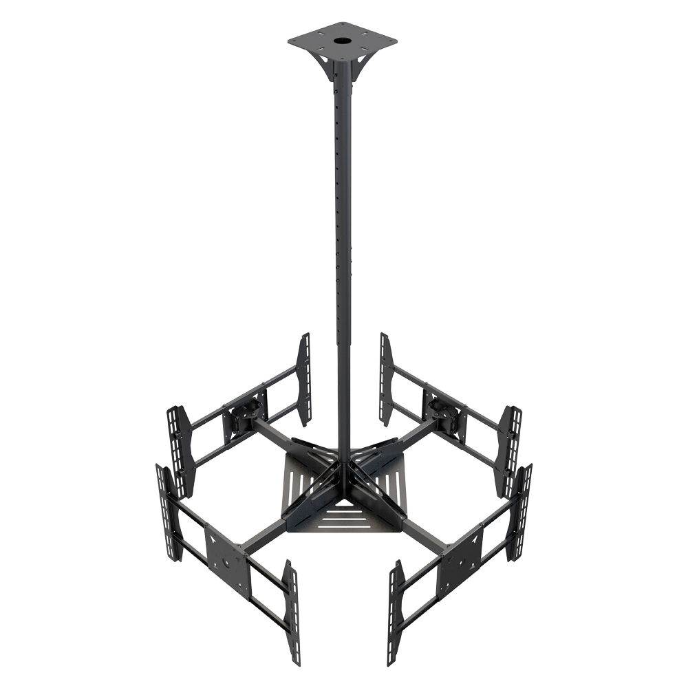 Flip Down Tilt Ceiling TV Mount For 4 Screens--PRT-4 1