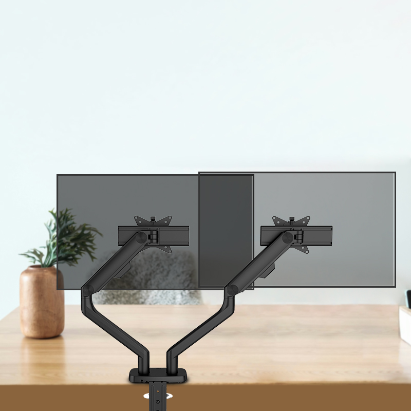 Wholesale Dual Monitor Arm Tilt Desktop Computer PC Monitor Mount Stand ...