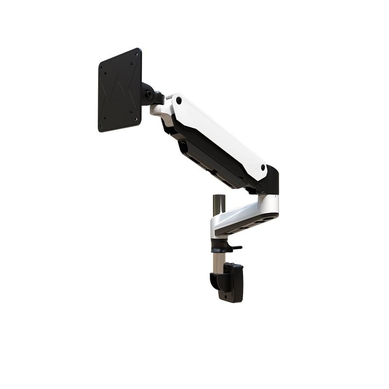 Braço de monitor com mola a gás para montagem em partição, suporte de monitor fácil de instalar 1