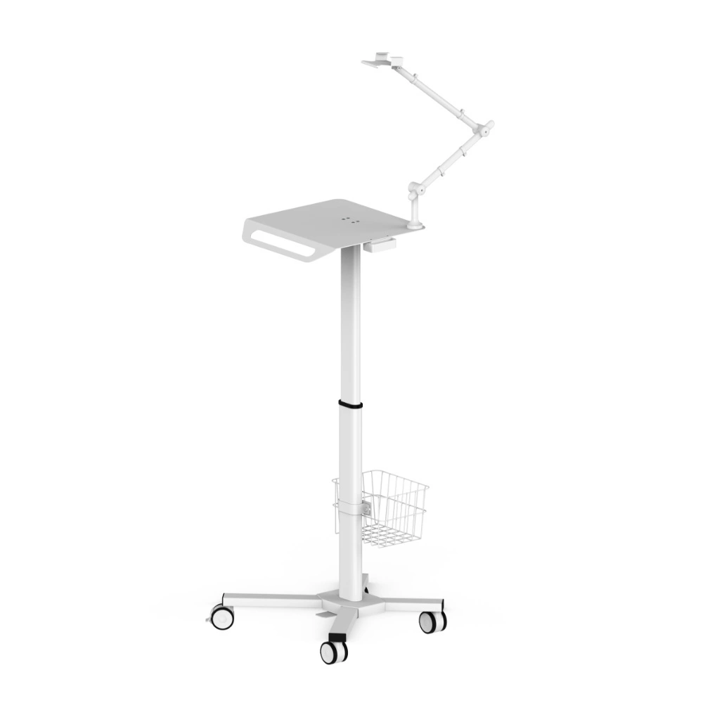 Carrinho de ECG com altura ajustável, carrinho médico, suporte móvel para monitor fetal de ECG, dispositivo de monitoramento veterinário - MCS-07 1