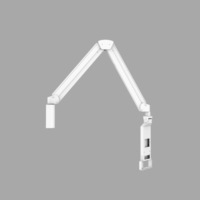 Adjustable Foldable Slim Gas Spring Long Arm Medical Tablet Monitor Wall Mount Hospital Use-HWM-02 1