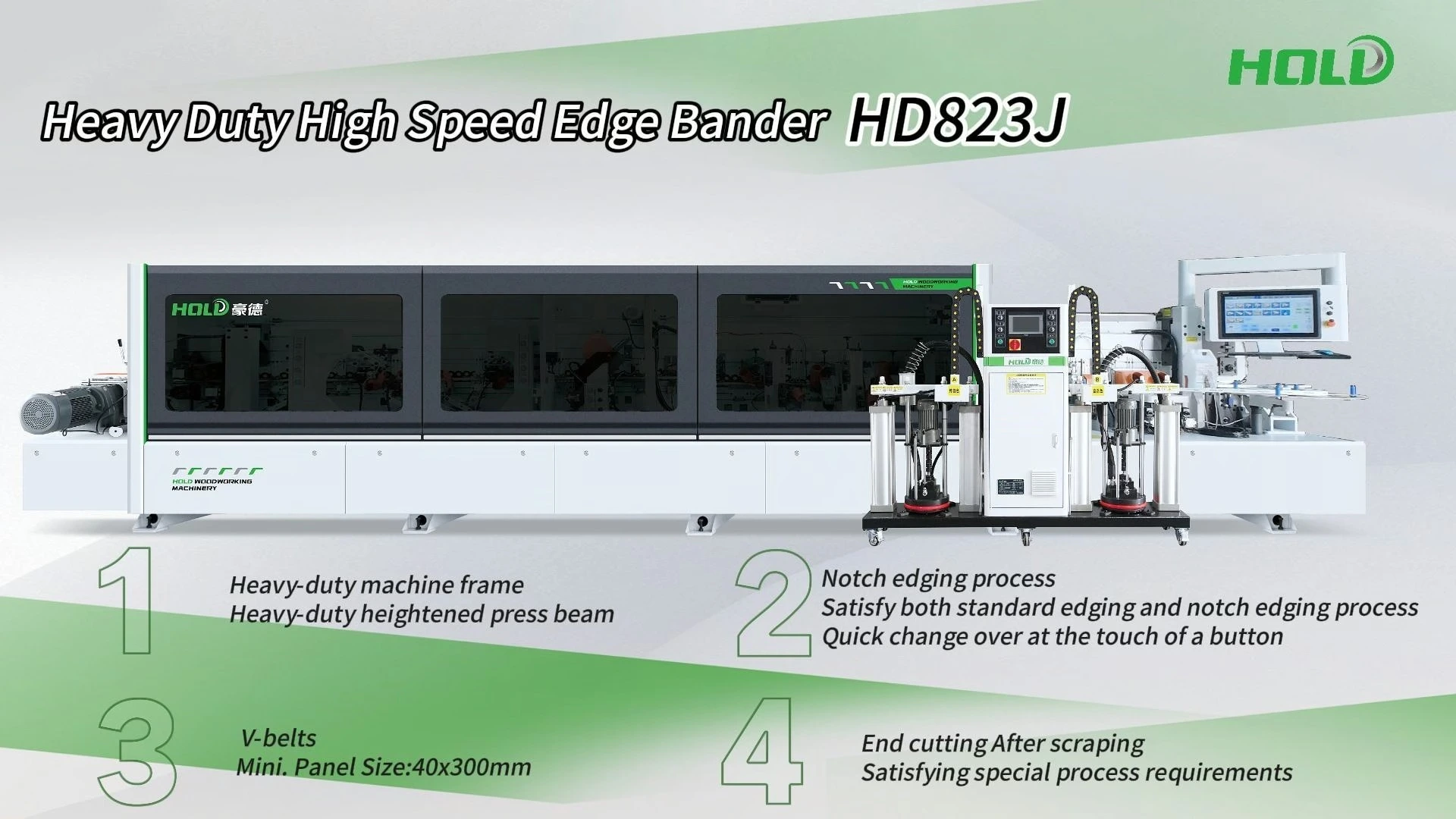 Heavy duty automatic high-speed edge banding machine: HD823J 1