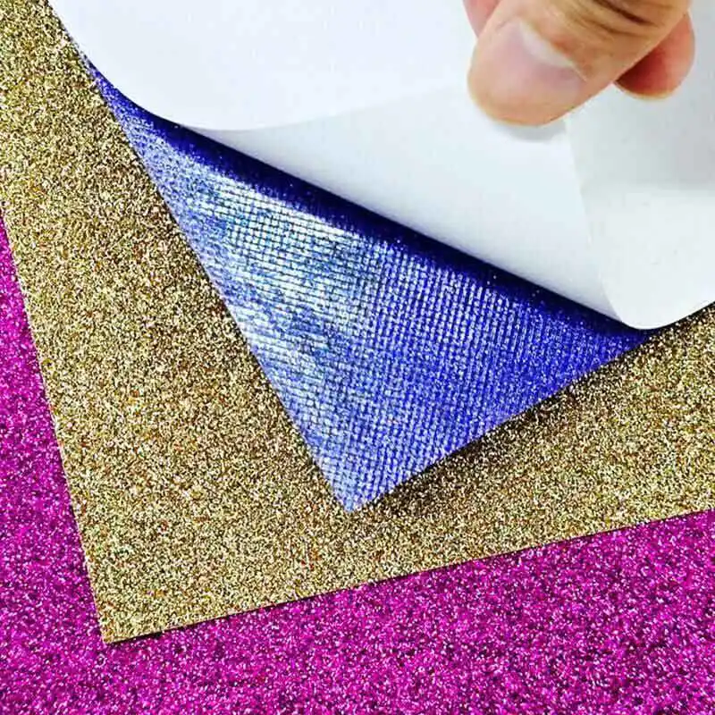 Glitter Adhesive Vinyl Easy to peel off stick paper 1