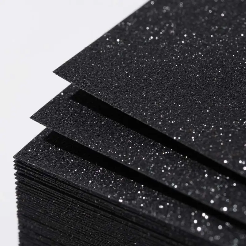 Black Glitter Cardstock Paper  300gsm 12x12 Sheets for Sale 1