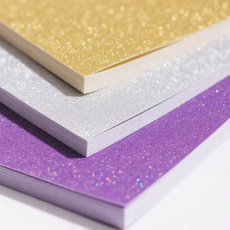custom color printable glitter sticker paper sheet 1