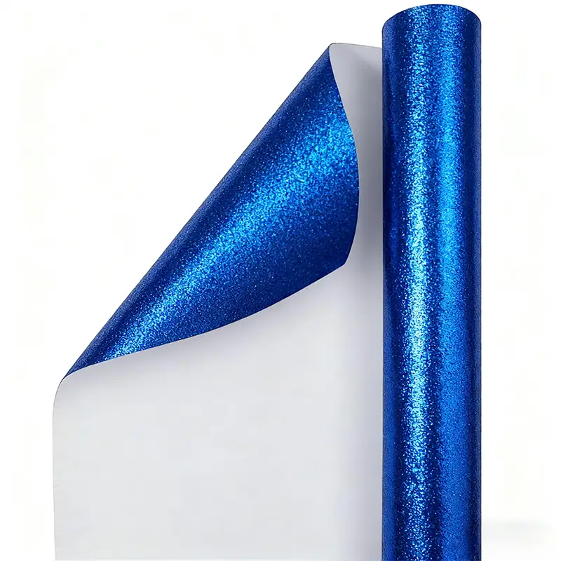 Sparkle Blue Glitter Wrapping Paper Rolls for Wholesale 1
