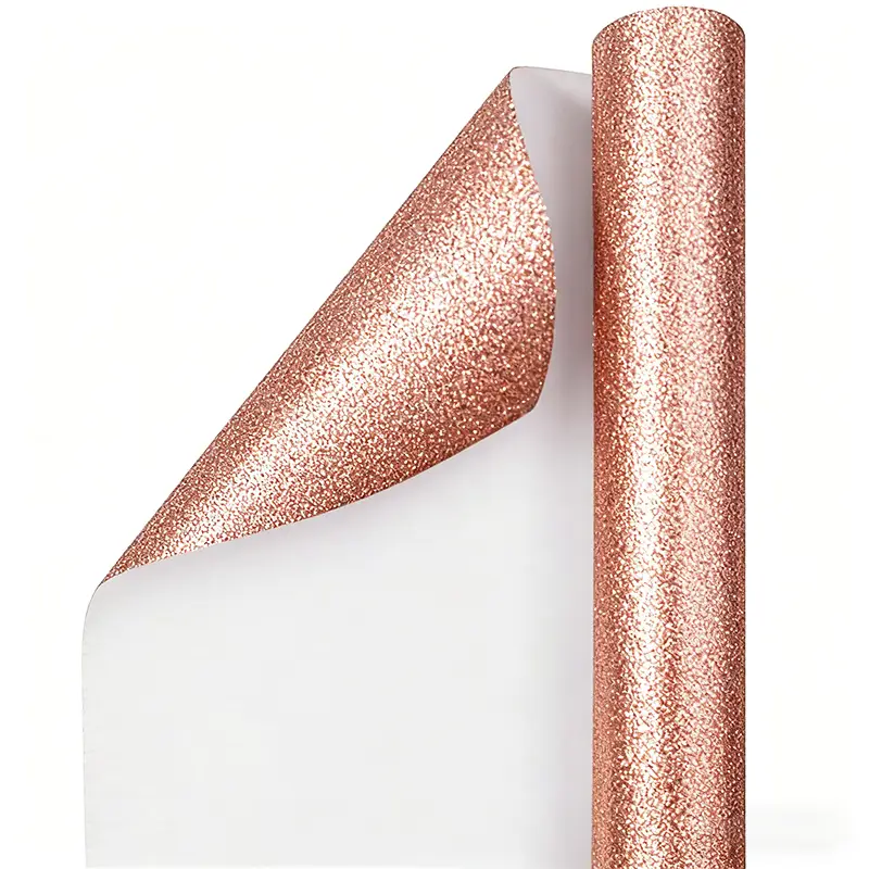 Glitter Rose Gold Wrapping Paper for Sale 1