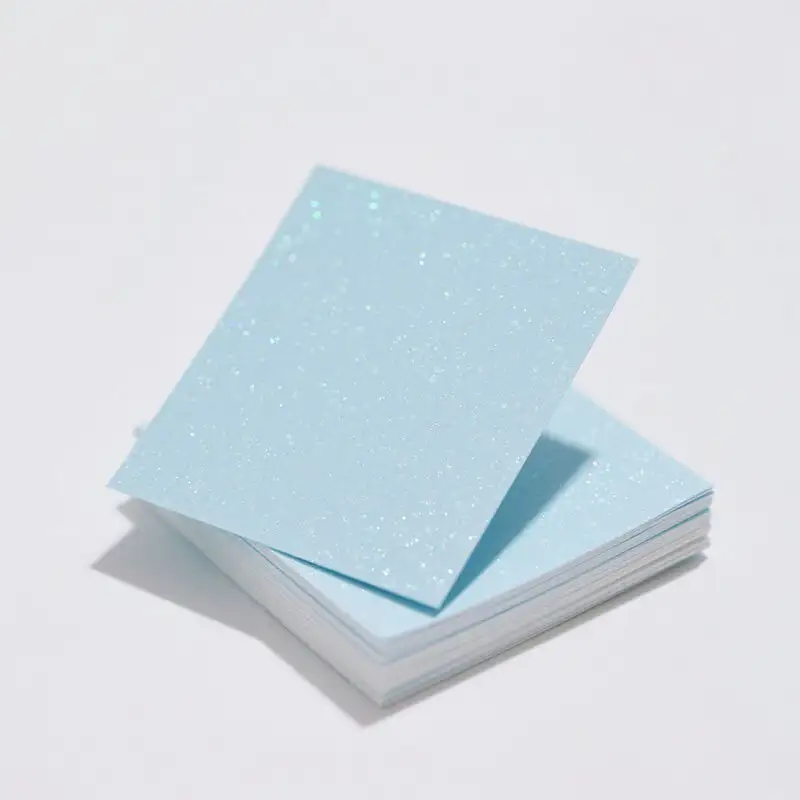 Subtle light blue glitter cardstock paper 1