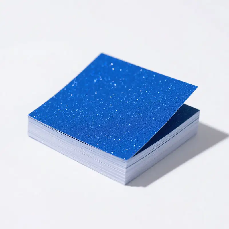 Wholesale Color Glitter Vinyl Vibrant Blue Glitter Sheets with ODM/OEM Services 1