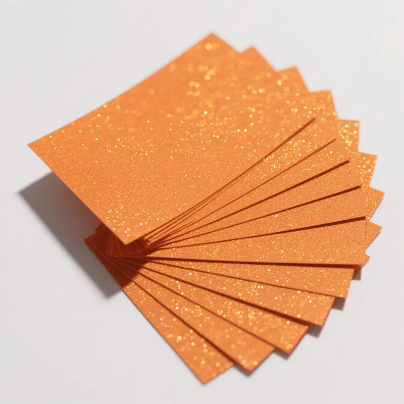Glitter Orange Cardstock Paper By Specialized Producer 1