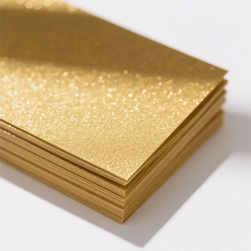 300g Double Gold Sided Glitter Paper 12x12 Inch Cardstock Paper 1