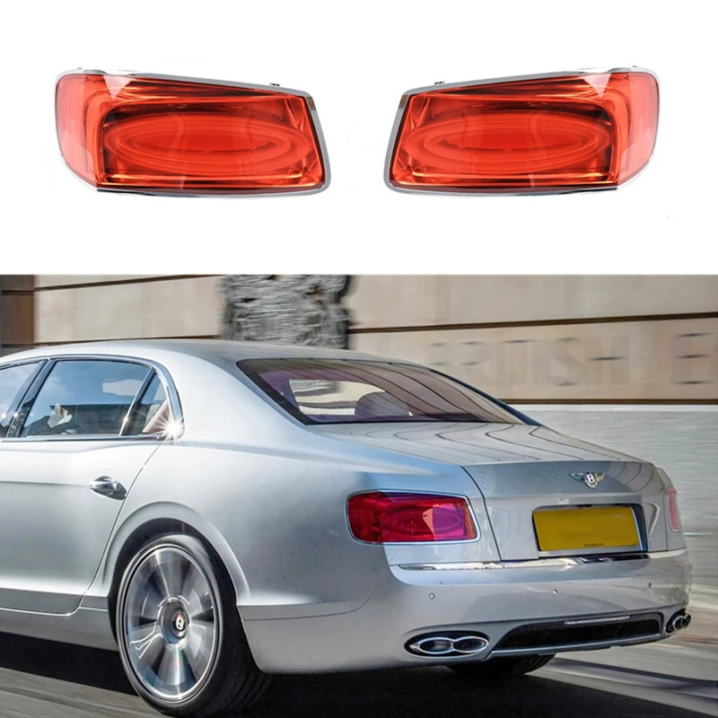 Tail Light Assembly for 2014-2019 Bentley Flying Spur Driver & Passenger Side Rear Taillight Brake Lamp - Bulb Included 1