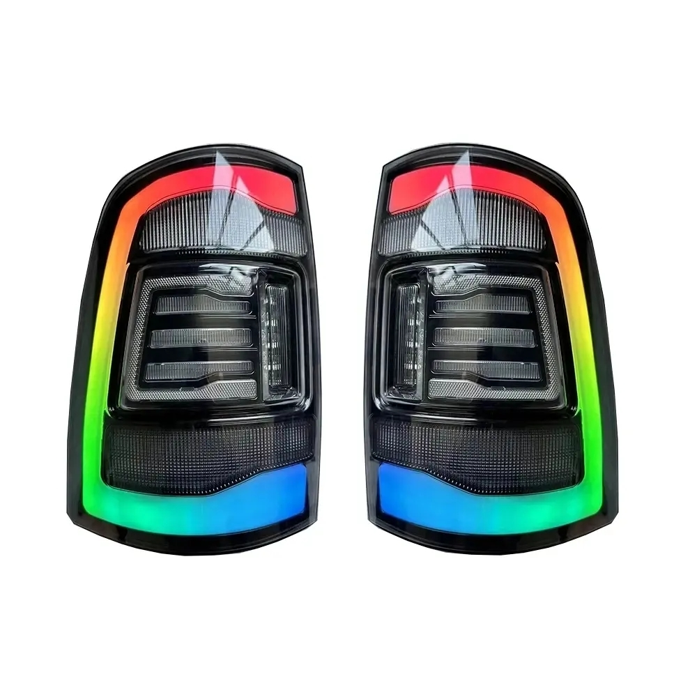 RGB Car Tail Light Assembly Taillight for Dodge RAM 1500 2009-2018 RAM 2500 3500 2013-2018 Rear Lamp Auto Taillamp 1