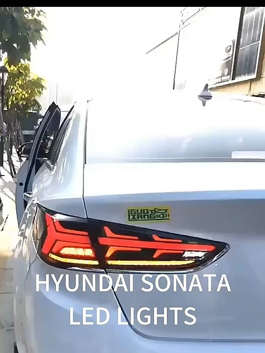 Smoke Car Tail Light Assembly Taillight for Hyundai Sonata 9th 2018-2020 LED Rear Lamp Auto Taillamp 1