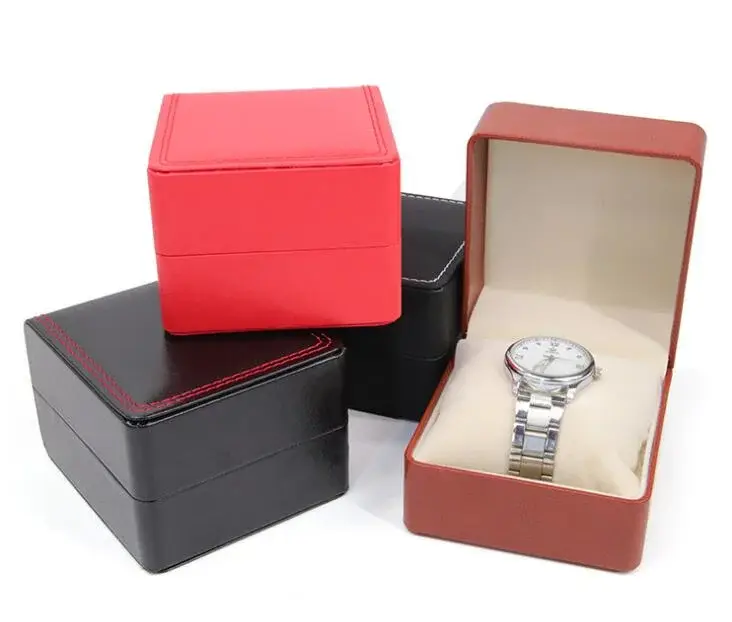 Black Leather Watch Box Waterproof by Miyang Packaging 3