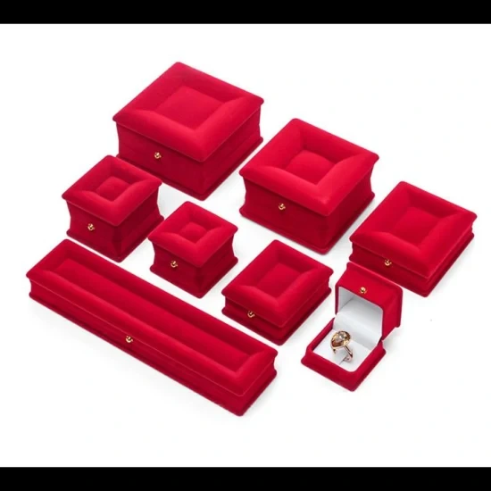Lint Jewelry Box Ring Pendant Bracelet Necklace Custom Wedding Jewelry Box 1