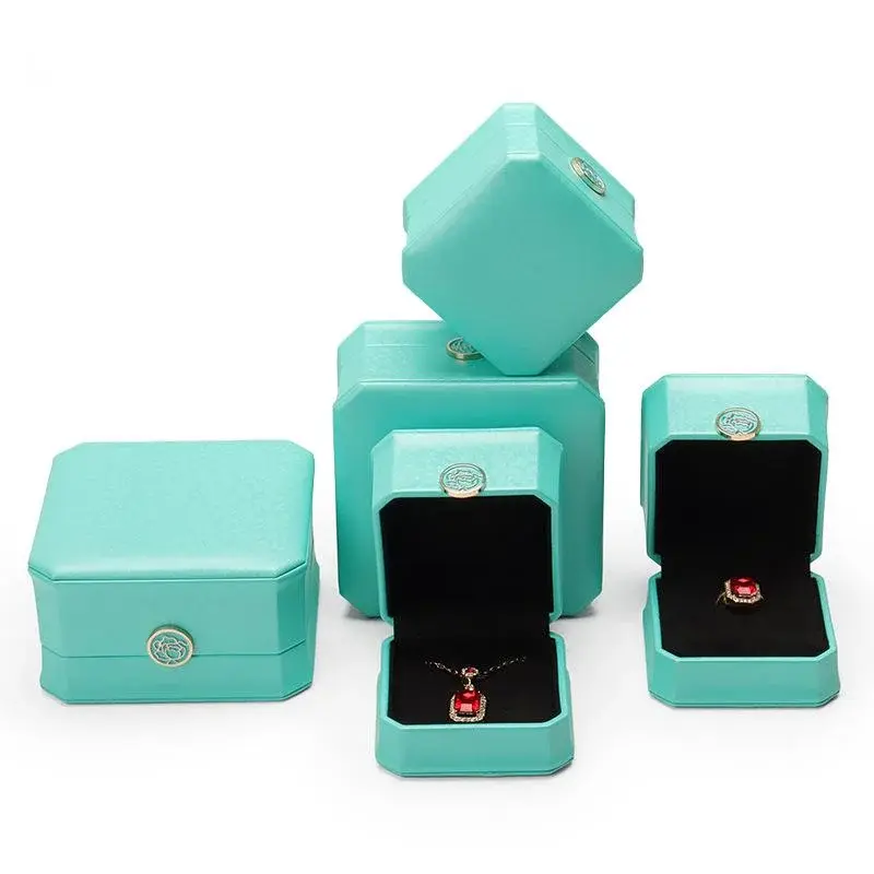 Miyang Packaging Leather Engagement Ring Box Rectanglesuppliers 4