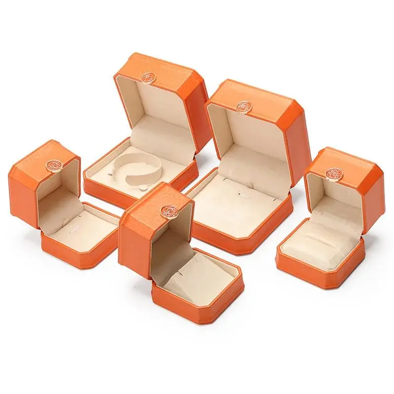 Miyang Packaging Leather Engagement Ring Box Rectanglesuppliers 6