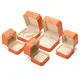 Miyang Packaging Leather Engagement Ring Box Rectanglesuppliers 6