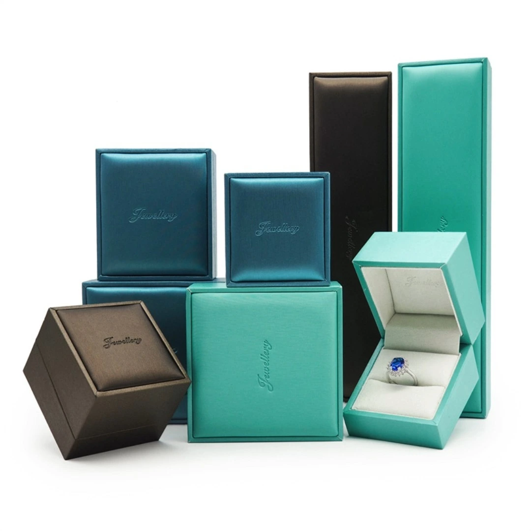 New slant mouth PU leather packaging ring earrings pendant bracelet can be customized jewelry box 1