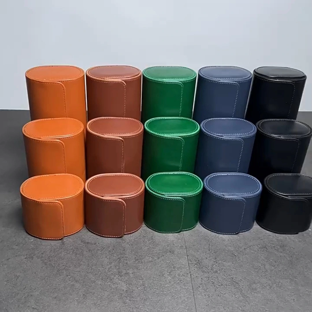 Goods in Stock High Grade PU Leather 3-Slots Watch Box, Custom Logo and Color Watch Display Box 1