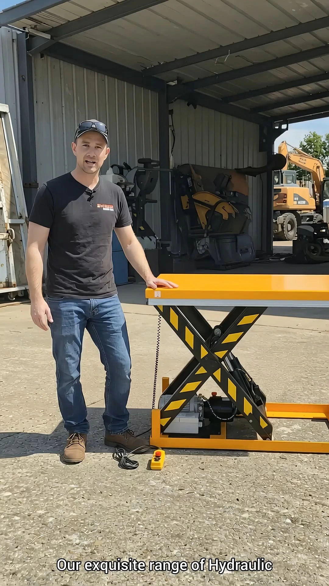 Heavy-Duty  Hydraulic Electric Vertical Scissor Lift Table HW series for Warehouses 1