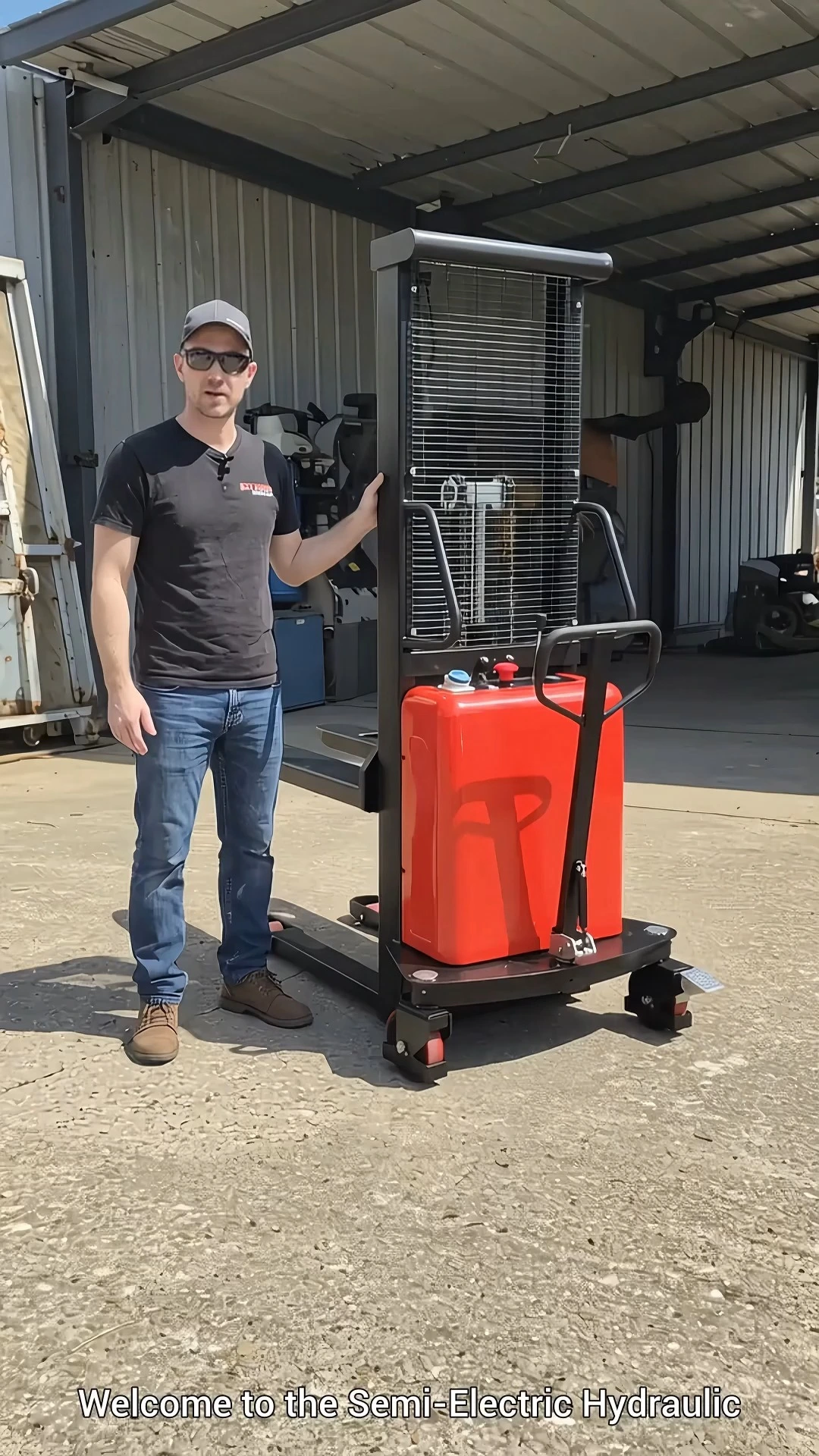 SEMI ELECTRIC STACKER SPN - Efficient Warehouse Handling Equipment 1