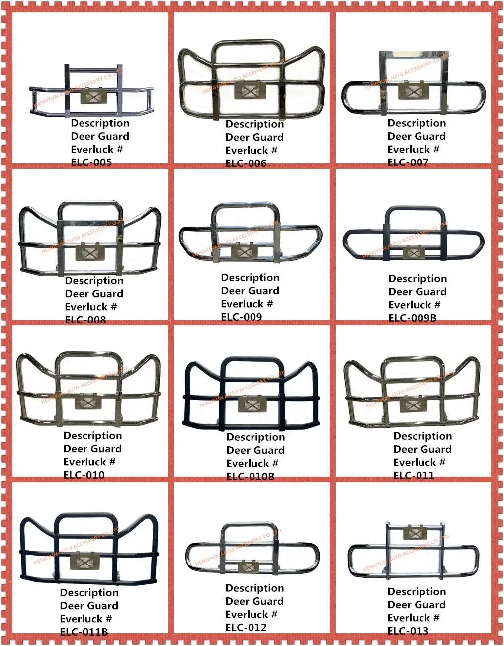 Wholesale Semi Deer Bumpers Price List-1 5