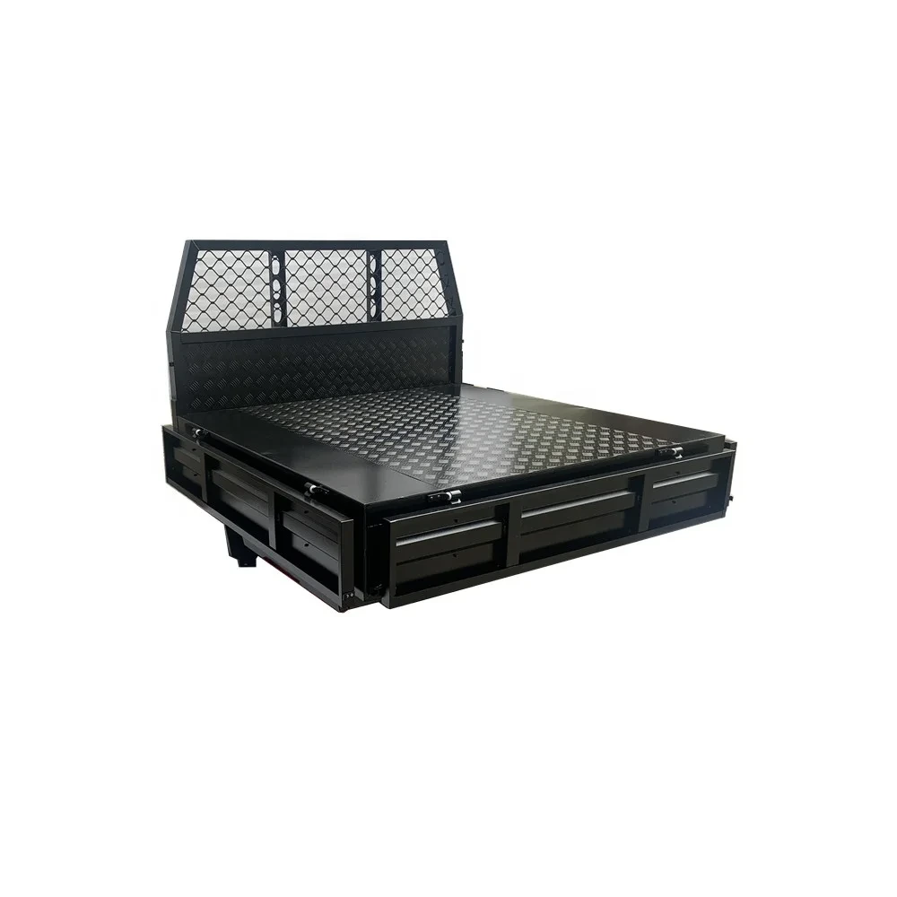 Aluminium Checker Plate Custom Ute Canopy And Tray Toolbox For 4wd Trucks 1