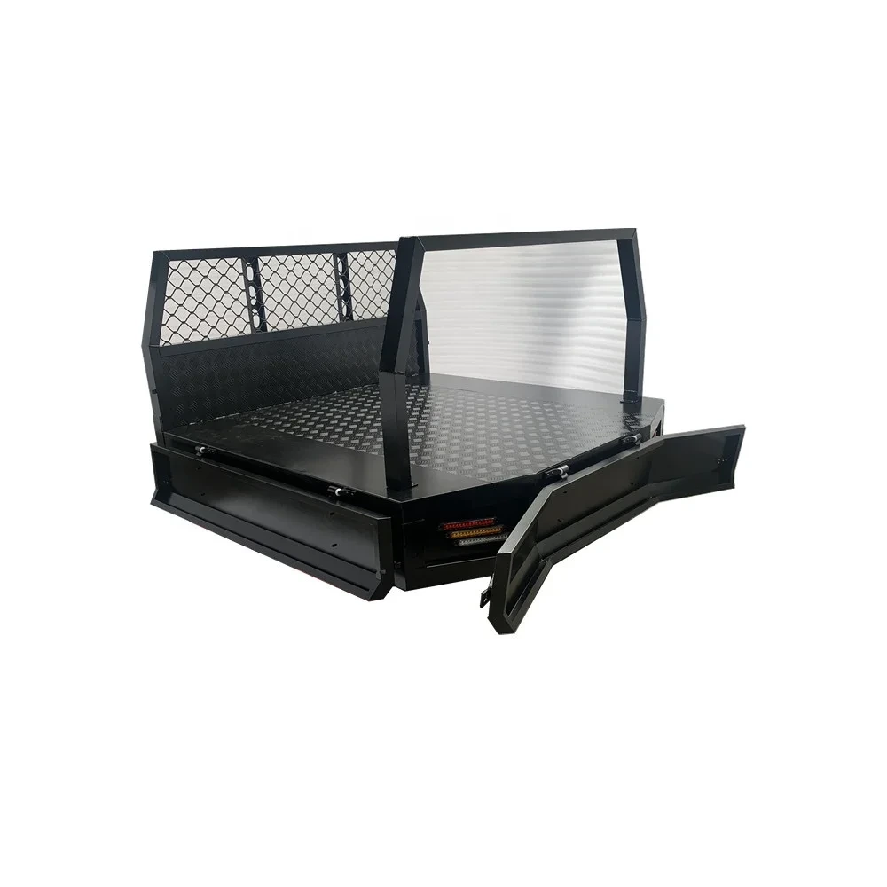 Cuerpo de aluminio de alta calidad de las bandejas de la recogida del Ute resistente de encargo 4x4, cajón galvanizado debajo de la caja de herramientas del Ute de la bandeja 1