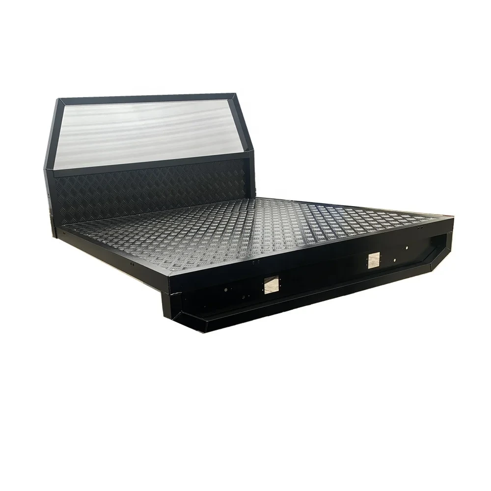 Aluminum Toolbox Tray Back Ute Canopy With 1/4 Dog Box 1