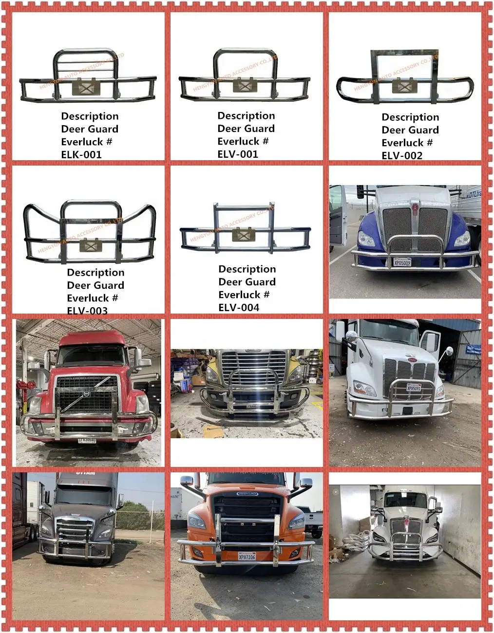 Wholesale Semi Deer Bumpers Price List 6