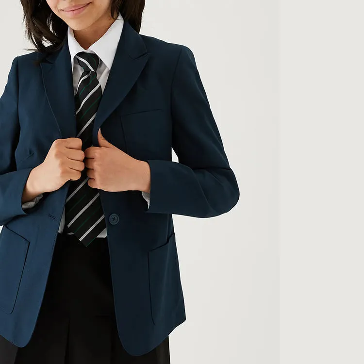 Wholesale Children School Uniform Navy Blazer Suit For Boys And Girls 1