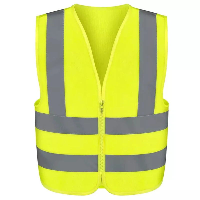 Customize Logo Cheap High Quality reflective safety work vest with pockets 1