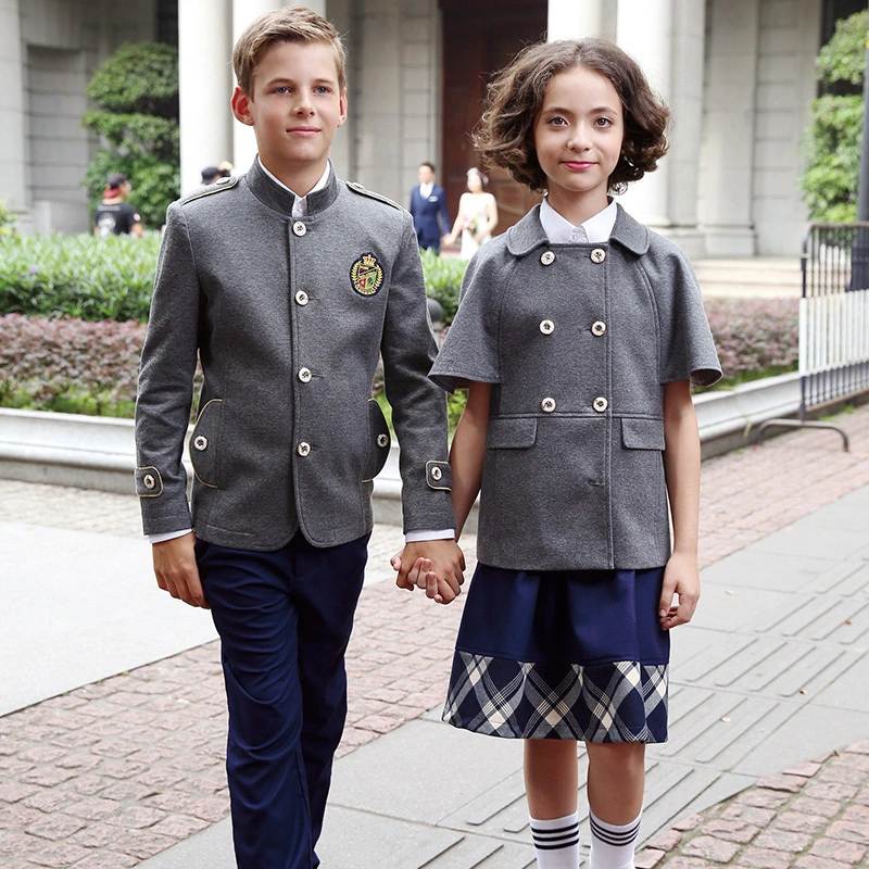 British Style School Uniform Blazer for Students 1