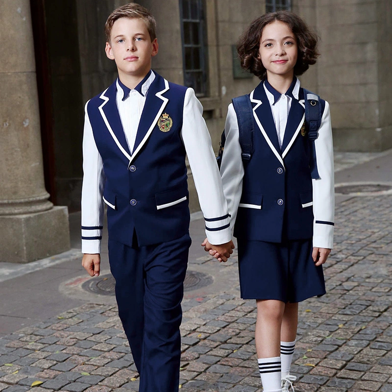 British Style Children's School Blazer - Classic Uniform Jacket for Kids 1