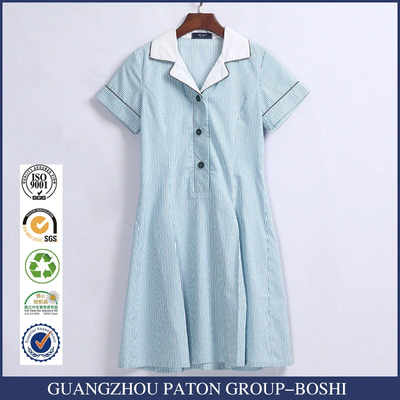 Sky Blue Dress School Uniforms for Girls 1
