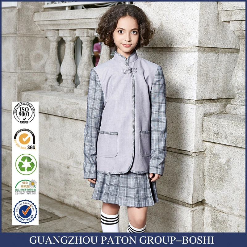 Conjunto de blazer de uniforme escolar com gravata de calça para estudantes 1