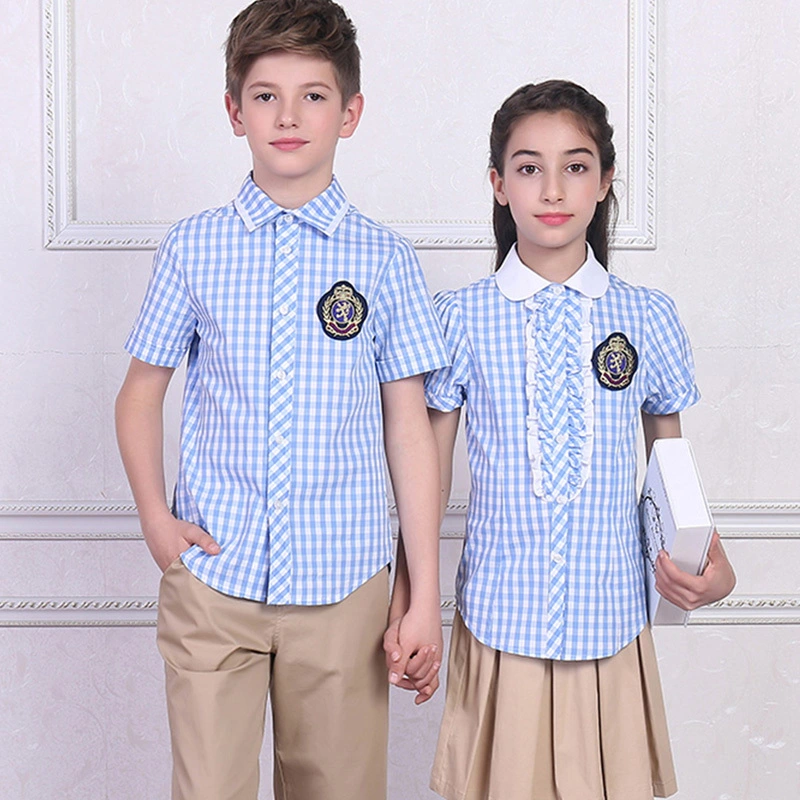 Guangzhou School uniform-blue shirt with pants 1