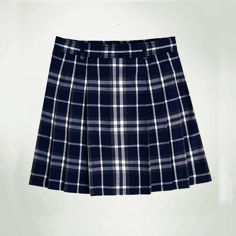 Girls School Uniforms Student Plaid Pleated Skirt 1
