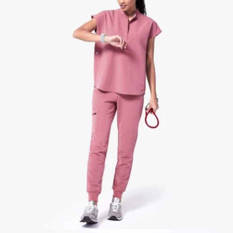 Women's Hospital Medical Scrub Uniform - Comfortable and Functional Healthcare Workwear 1