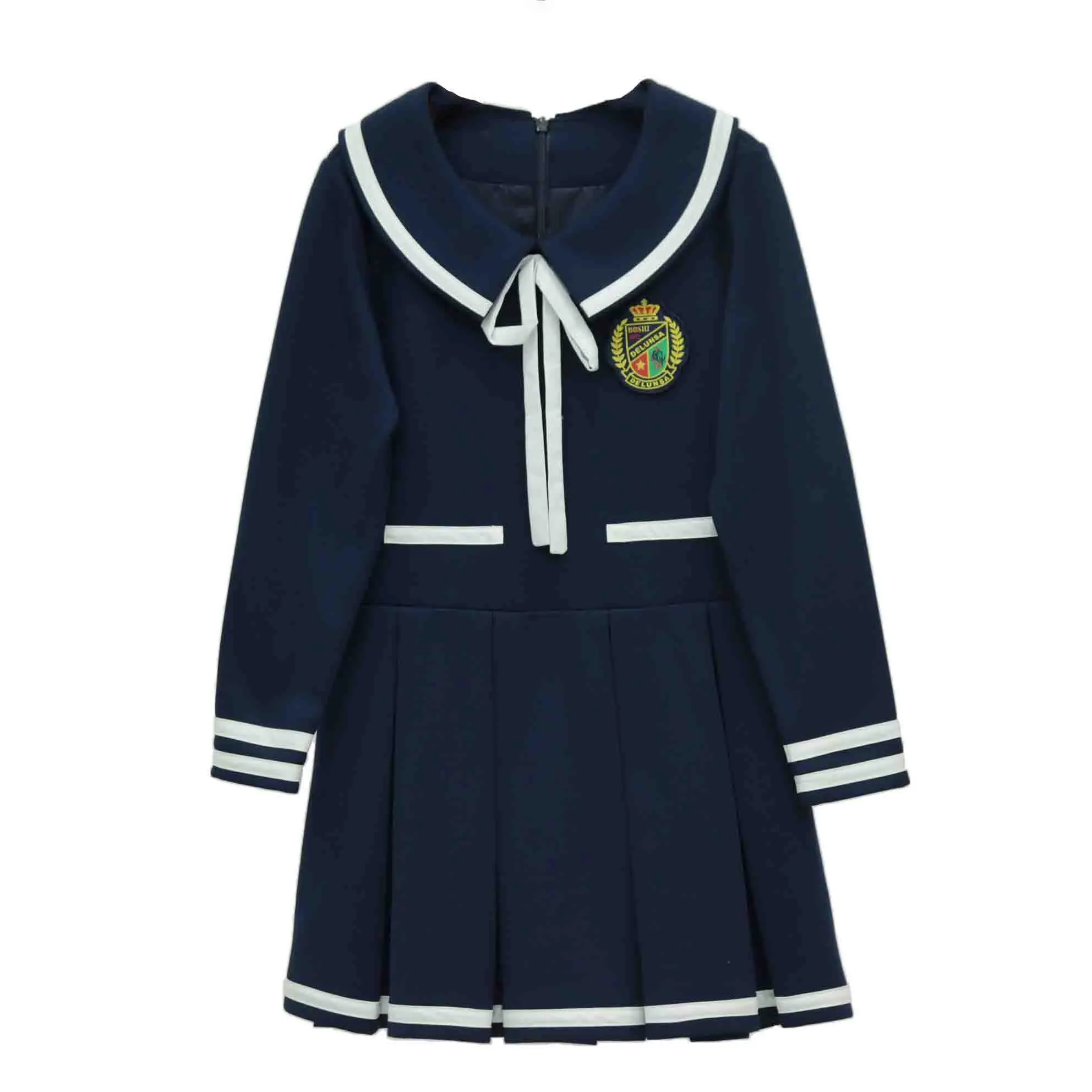 SCHOOL DRESS: Long Sleeve Student Uniform for Girls 1