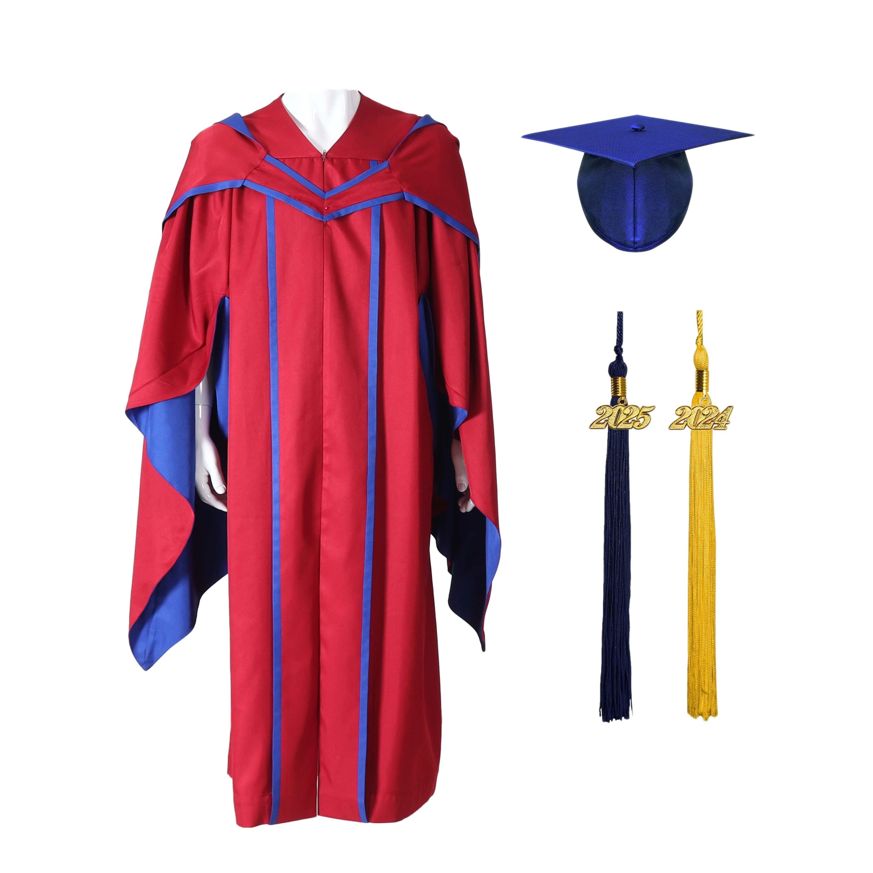 Vestido de graduación premium juego para ceremonias académicas 1