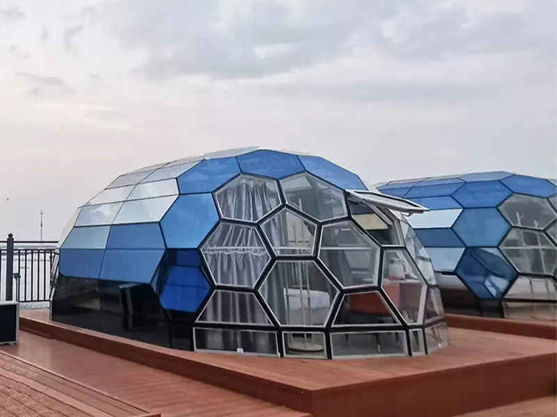 Овальный стеклянный купол с пузырьковым куполом Звездная комната YS6*8 1