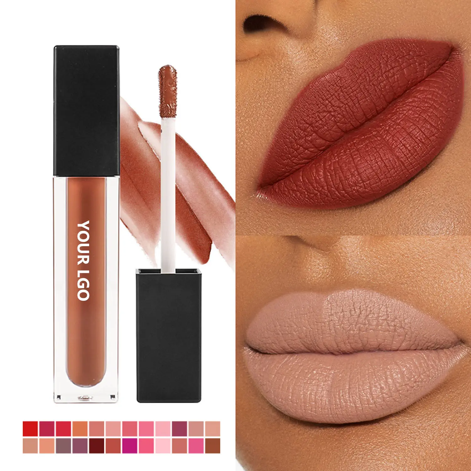 KISMEOW Velvet Lip Gloss Package /sticker/ Material/texture /pattern/fragrance /color/efficacy Customization. Velvet Lip Glosssupplier 2