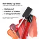 KISMEOW Velvet Lip Gloss Package /sticker/ Material/texture /pattern/fragrance /color/efficacy Customization. Velvet Lip Glosssupplier 3