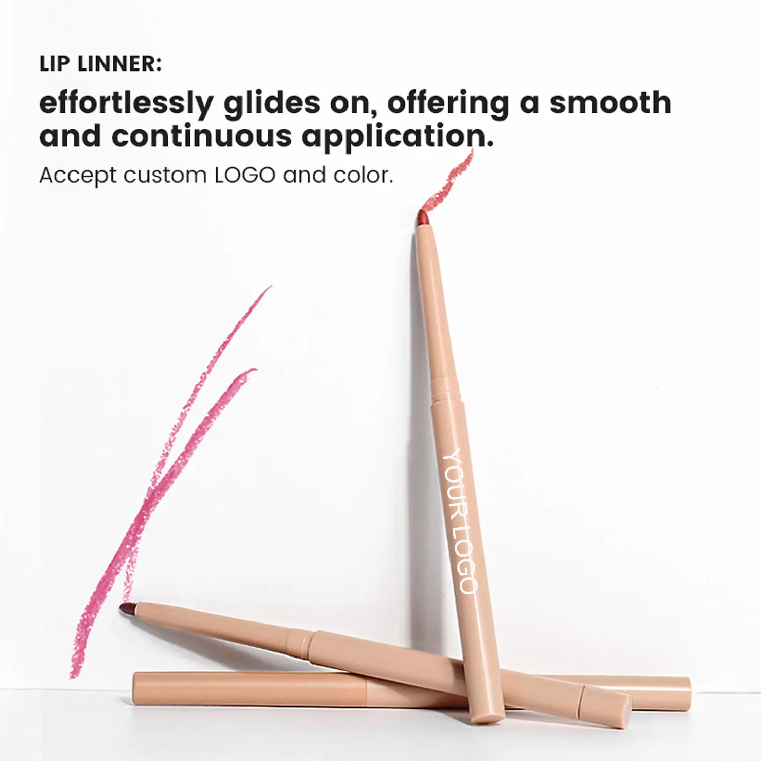 Hot Sellinglong Wear Lip Liner Package /sticker/ Material/texture /pattern/fragrance /color/efficacy Customization. Available 5